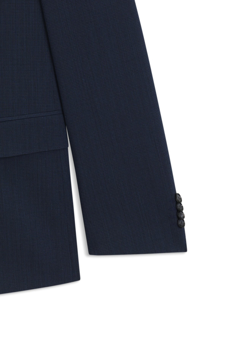 SLIM-FIT SUIT IN MICRO-PATTERNED STRETCH FABRIC 9