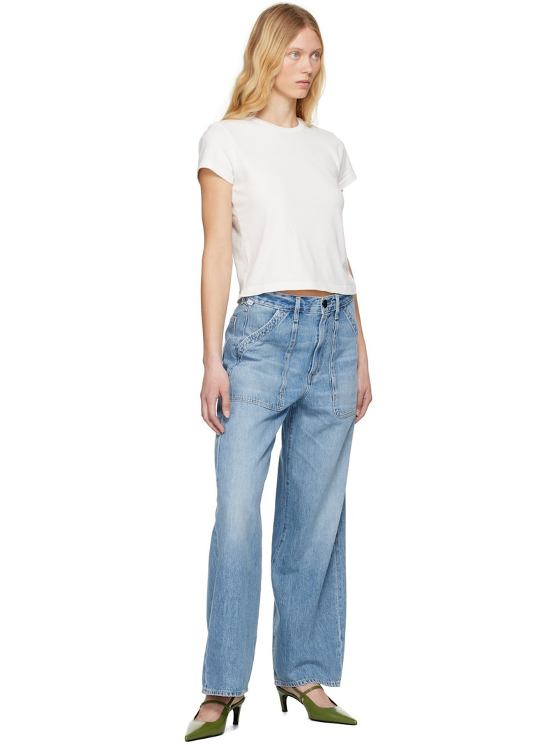 Citizens of Humanity Blue Ayla Cargo Jeans outlook
