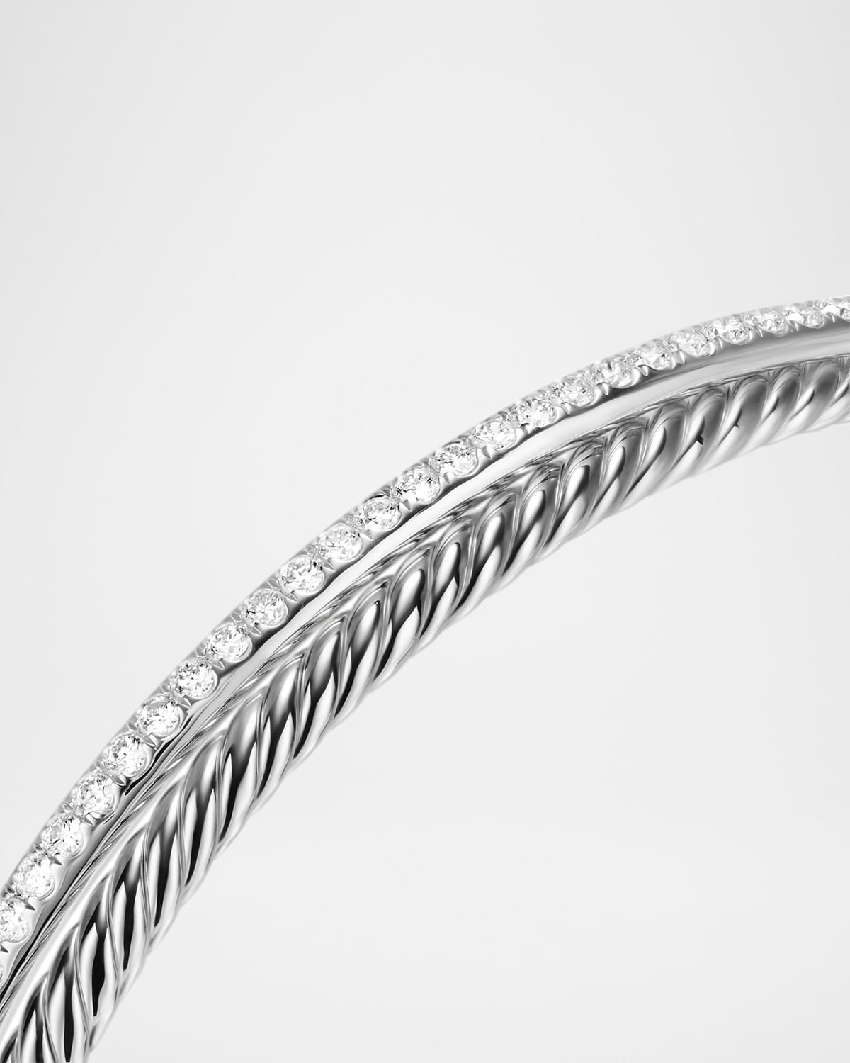 6mm Crossover Bracelet in Silver - 4