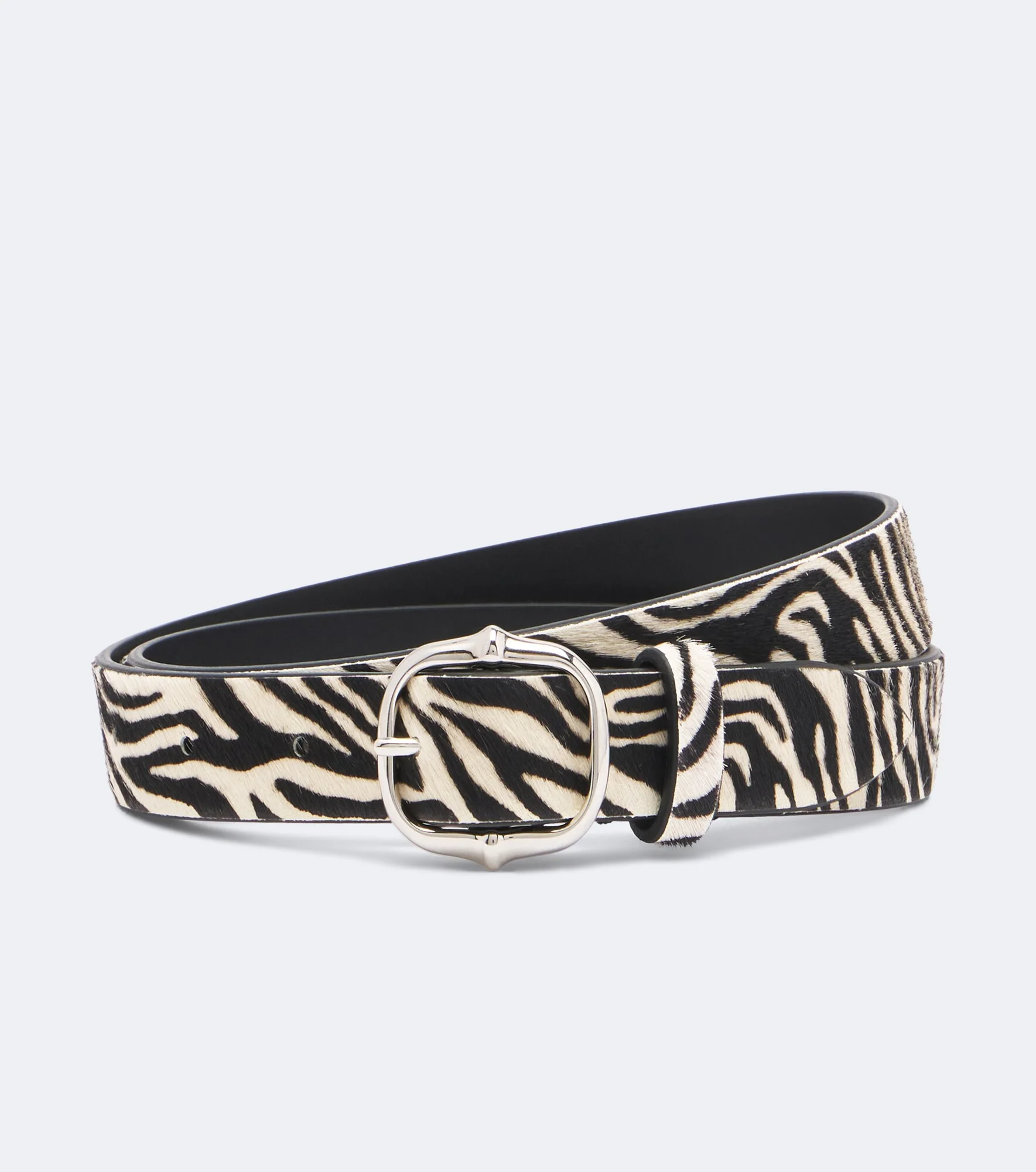 Depson zebra-print calf hair belt - 1