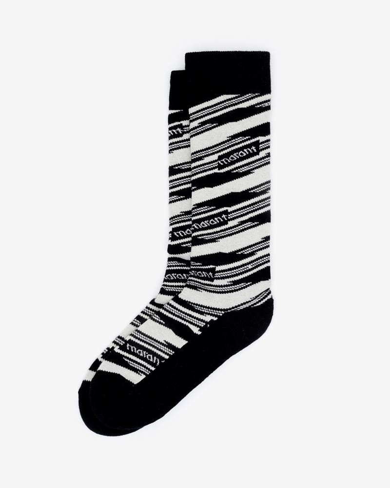 MAISIEH MONOGRAM MAN SOCKS - 1