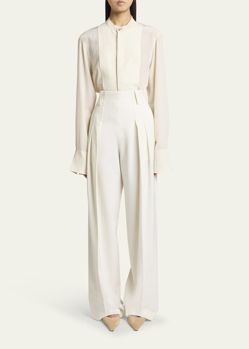 Victoria Beckham High Waist Cinched Trousers outlook