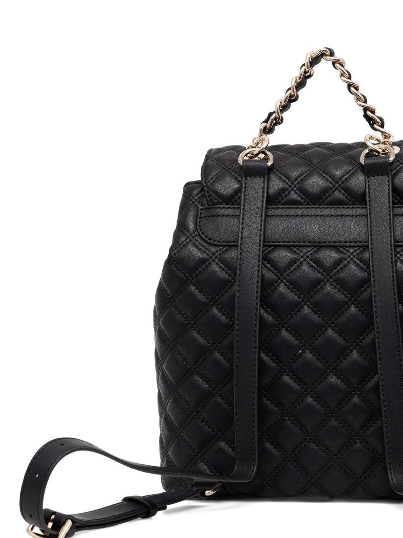 quilted-effect chain-detail backpack 3