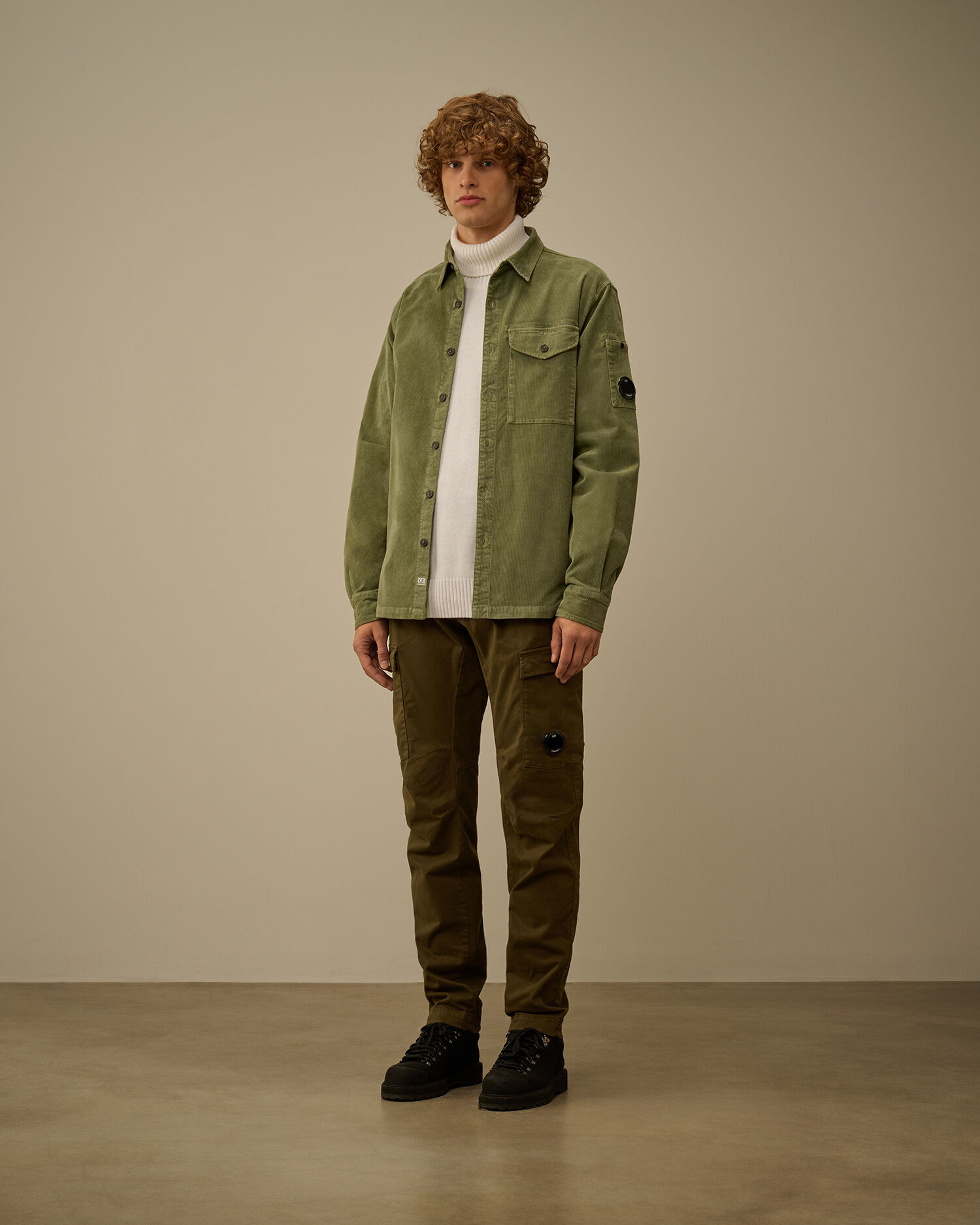 Corduroy Lens Longsleeve Button Shirt - 2