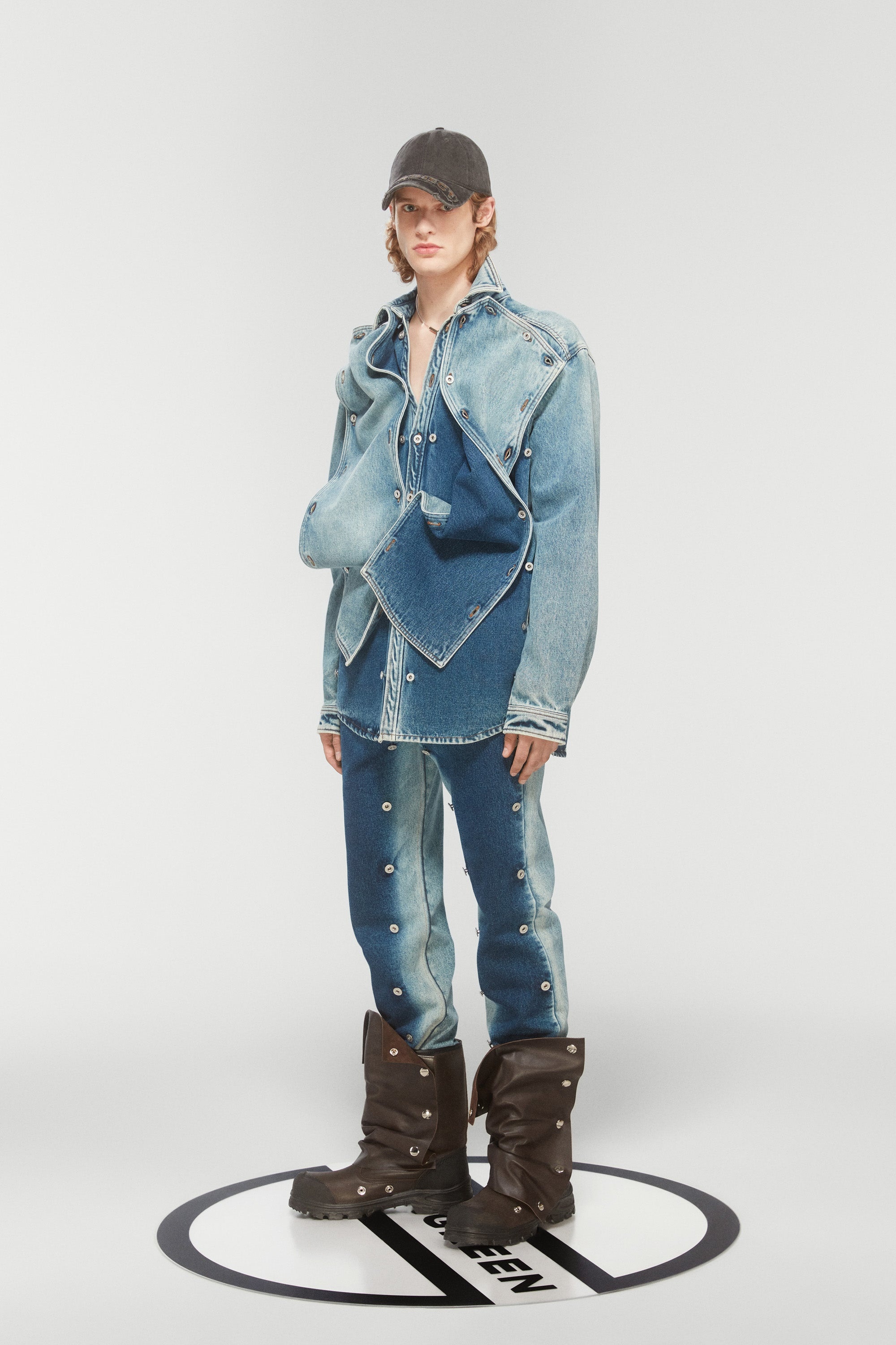 EVERGREEN SNAP OFF DENIM SHIRT - 7