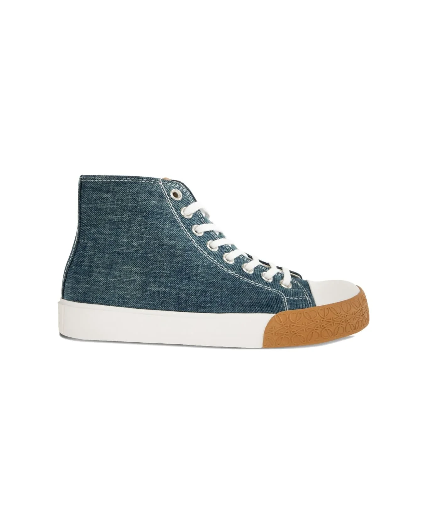 Bloc Denim Sneakers - 1