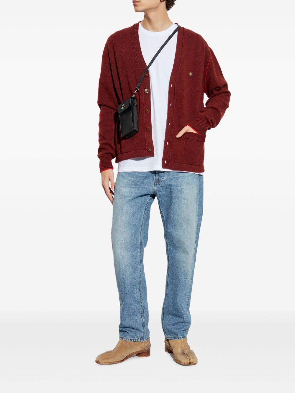 Orb-embroidered cardigan - 2
