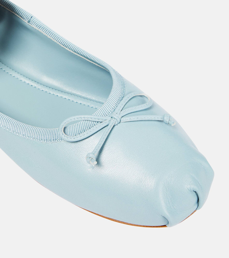 Leather ballet flats 6