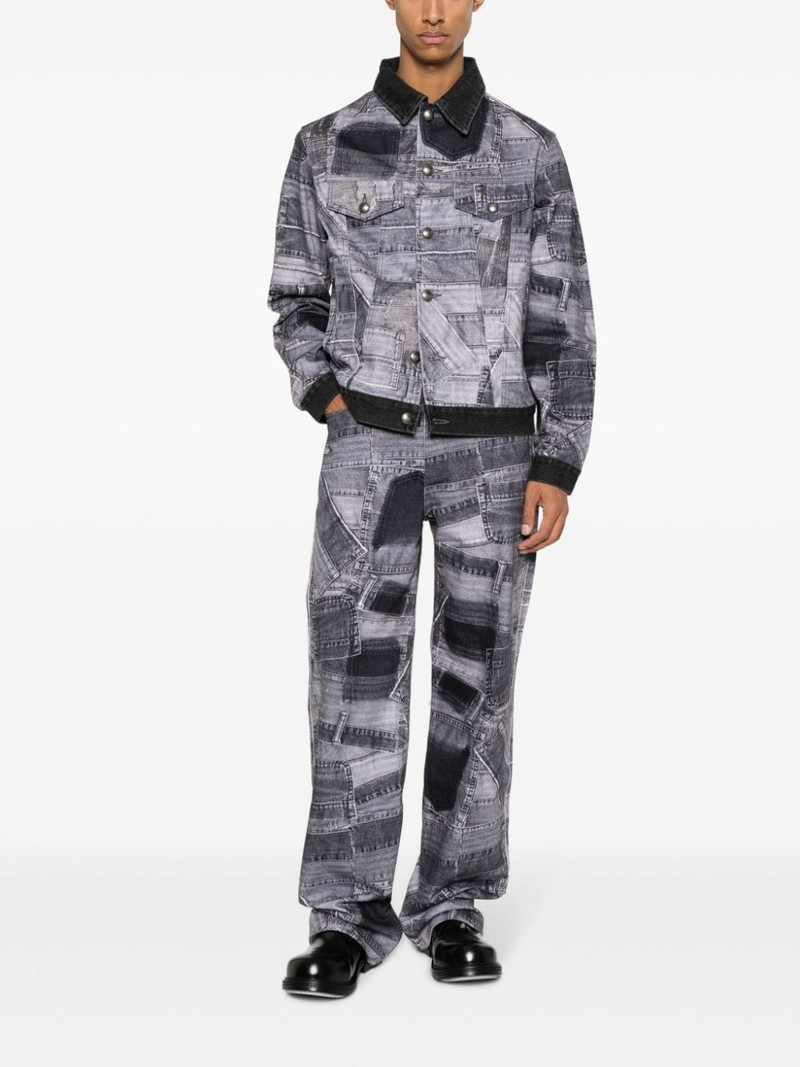 Andersson Bell patchwork-design denim jacket outlook