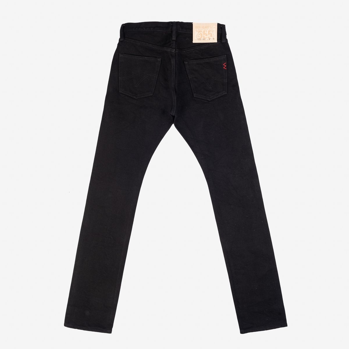 IH-555S-SBG 21oz Selvedge Denim Super Slim Cut Jeans -  Superblack (Fades To Grey) - 4