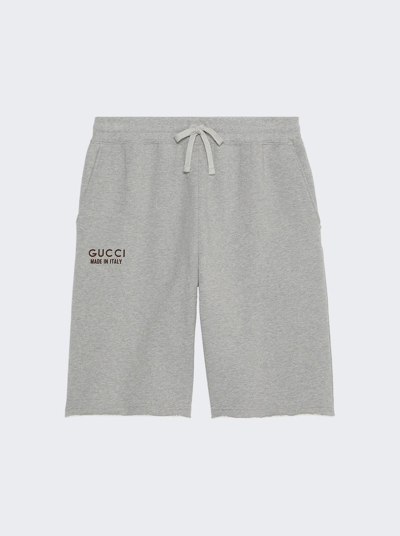 logo-print track shorts - 1