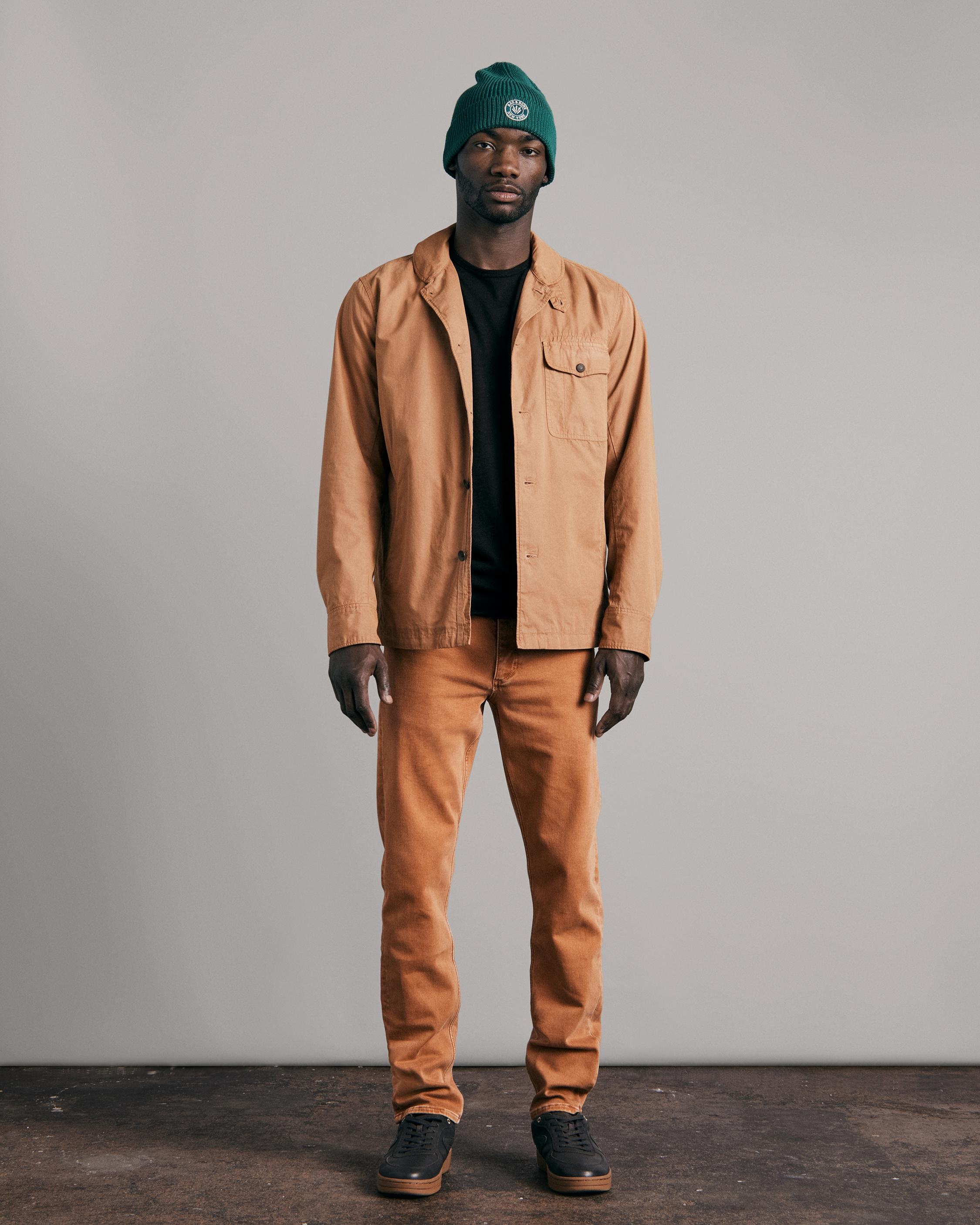 Fit 2 - Tobacco
Slim Fit Brown Brushed Loopback Jean - 3