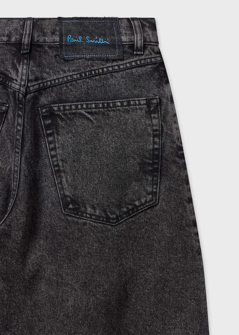 Paul Smith Women's Black Denim Barrel-Leg Jeans outlook