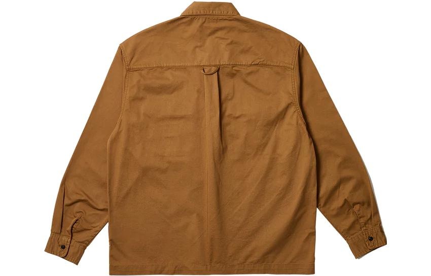 Palace x Carhartt WIP Longsleeve Master Shirt 'Hamilton Brown' I032721-KHAKI - 2