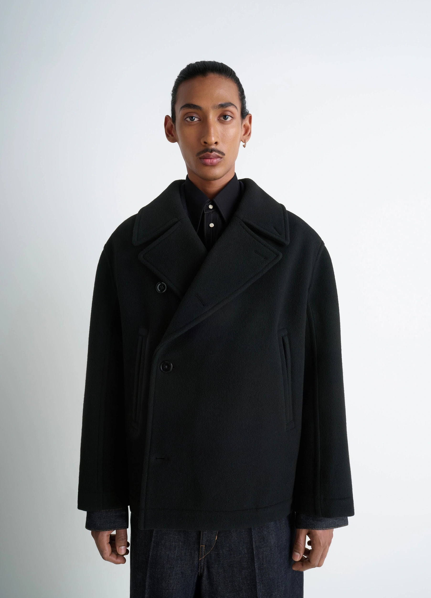 BOXY PEACOAT - 4