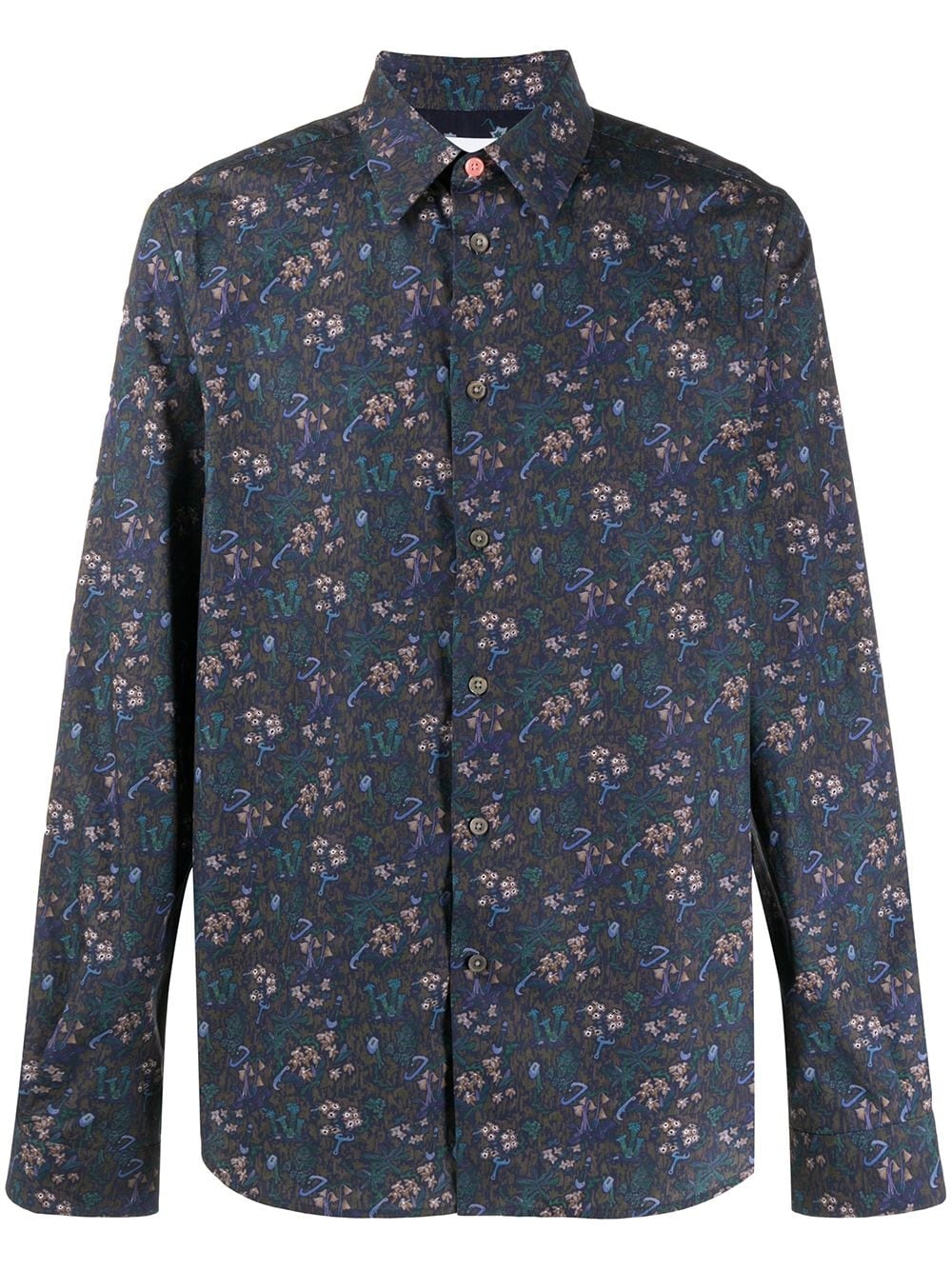 floral print tailored shirt - 1