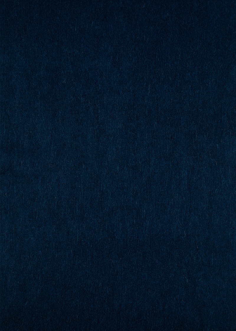 Navy Lambswool Zebra Scarf 3