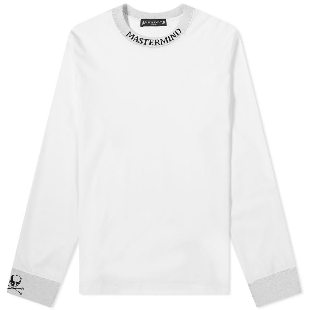 MASTERMIND WORLD Long Sleeve Logo Collar Tee - 1