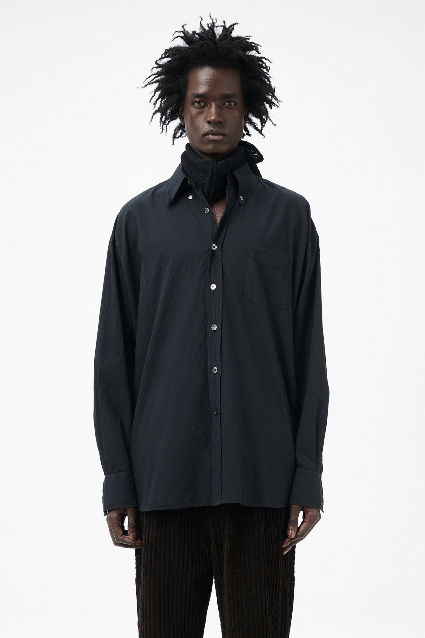 Borrowed BD Shirt Black Voile - 3