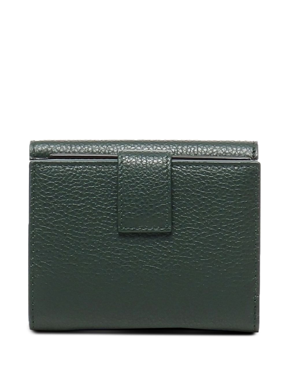 Gancini-plaque calfskin wallet - 2