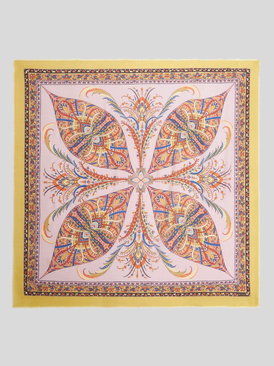 SHAWL WITH BOUQUET PRINT - 1