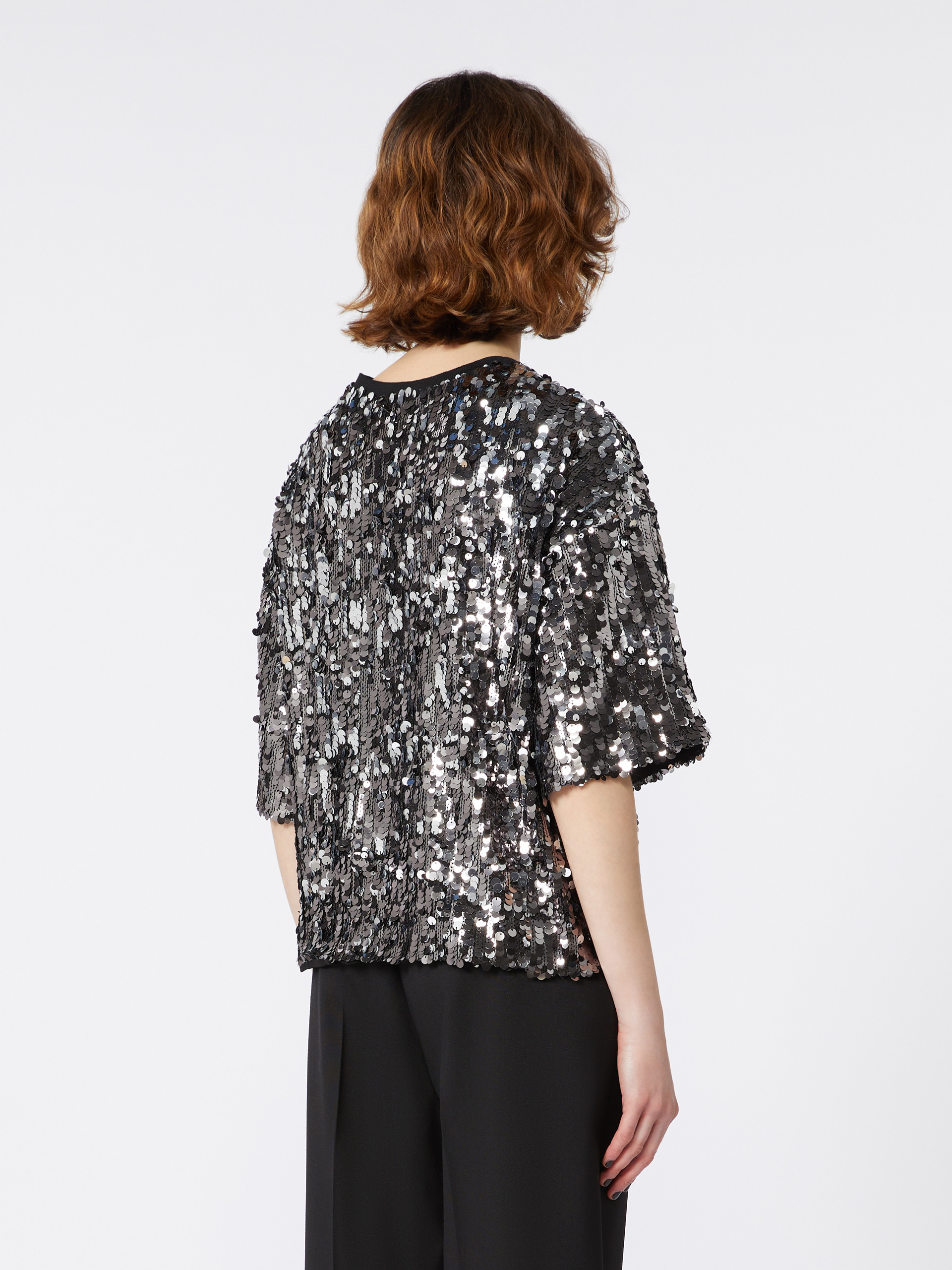 CACAO1234 Tulle and sequin top - 4