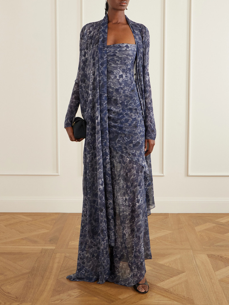 cortana Meena Printed Silk-chiffon Blouse outlook