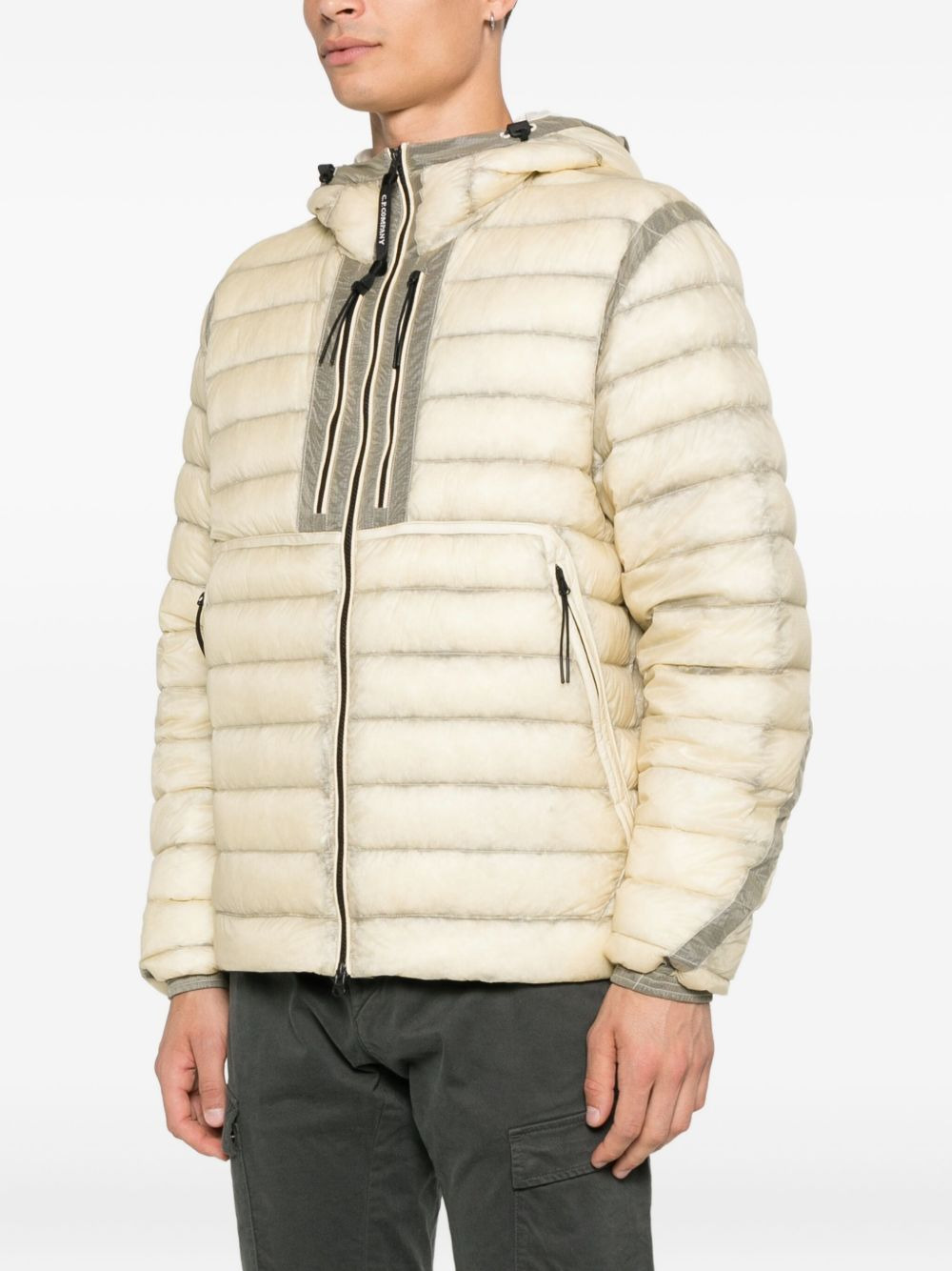 hooded down jacket - 3
