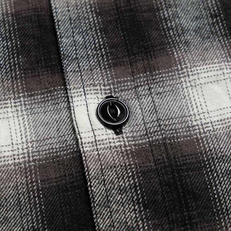 COTTON OMBRE PLAID L/S WORK SHIRT - SC29723 4