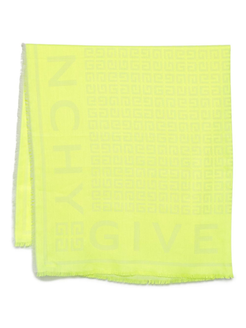 logo motif-jacquard scarf 1