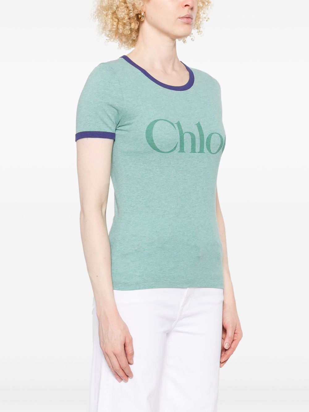 logo-print T-shirt - 3