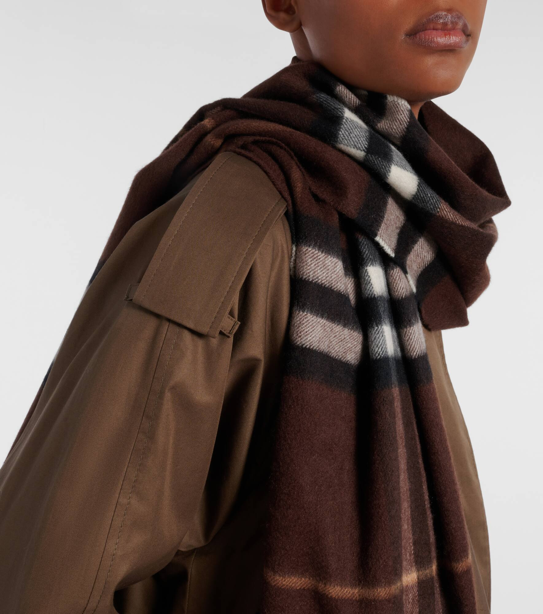 Burberry Check cashmere scarf - 3