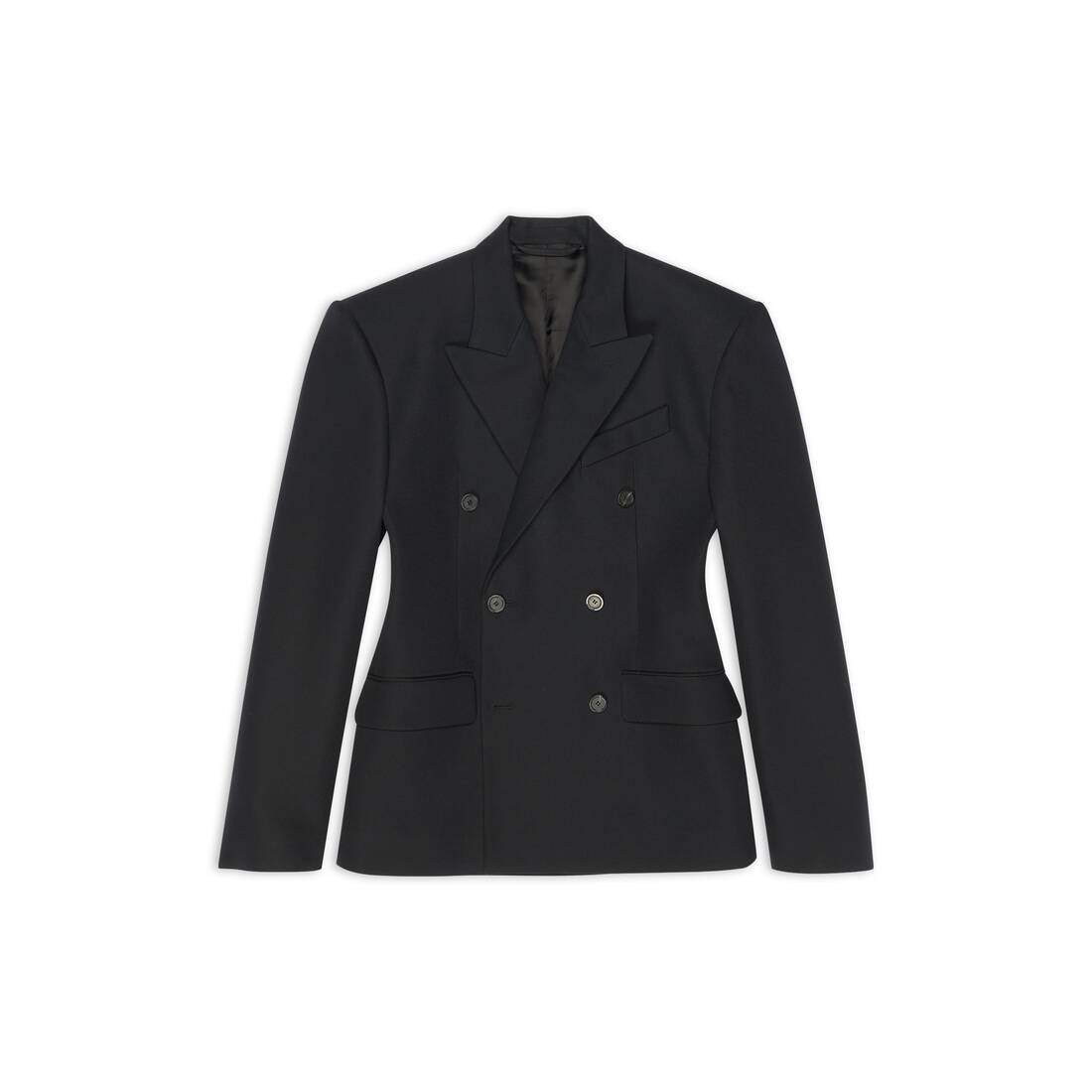 BALENCIAGA Waisted Jacket in Black | REVERSIBLE