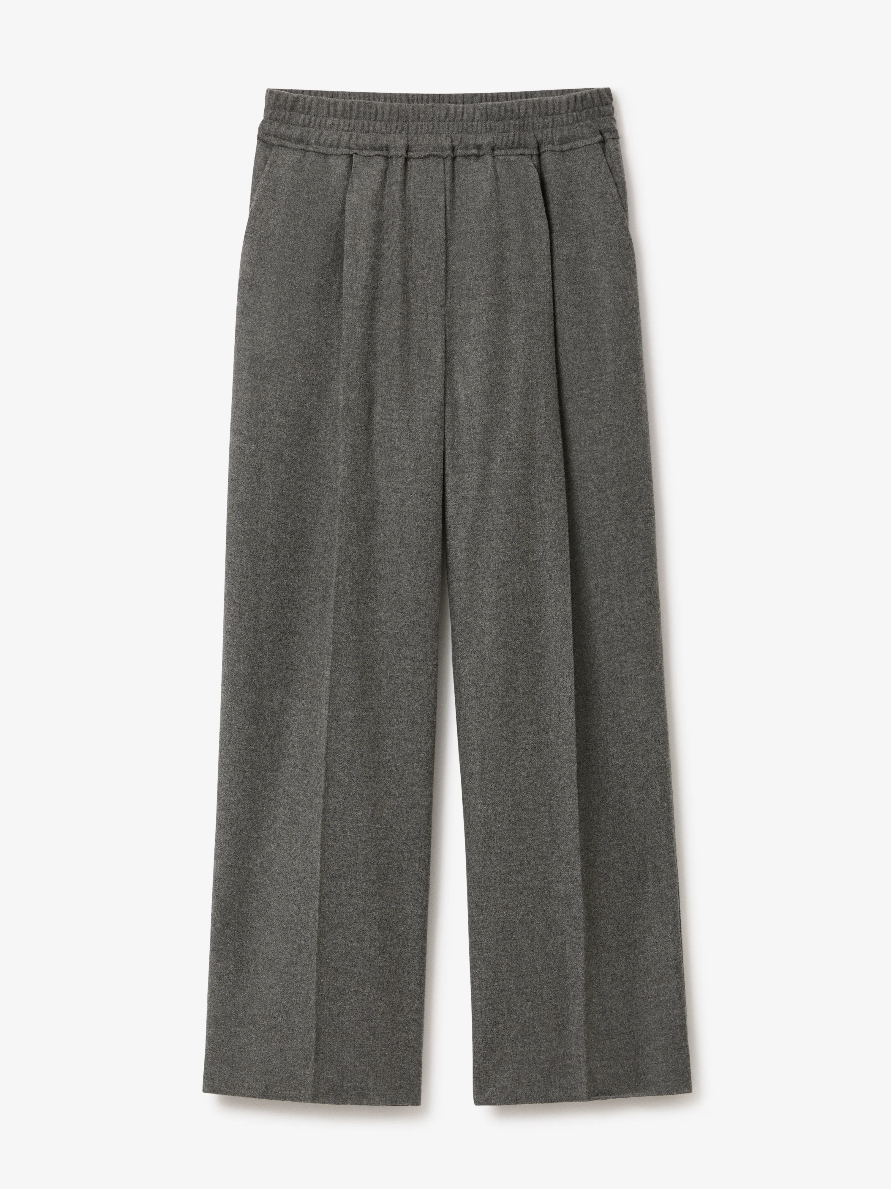 Elastic Wool Trousers - 1