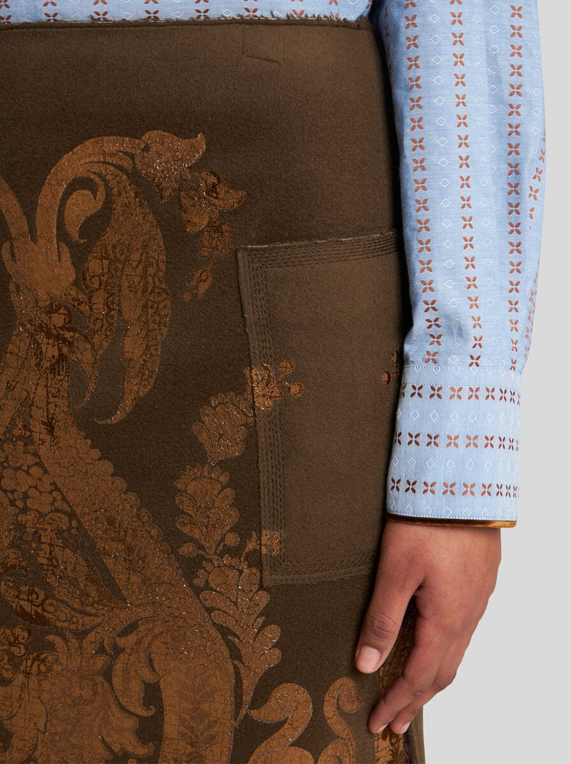 MINI SKIRT WITH METALLIC PRINT 3