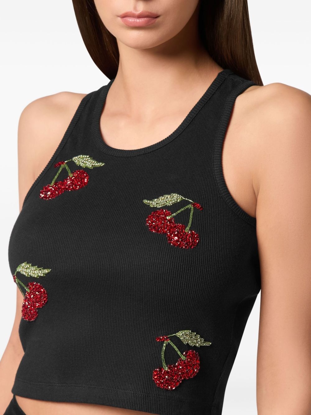 crystal-embellished tank top - 4