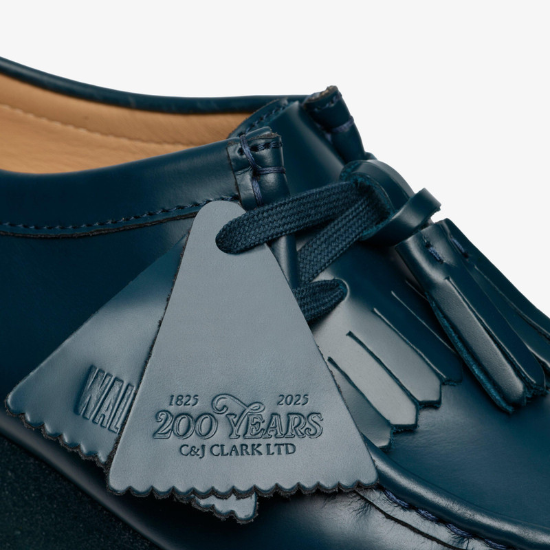 Wallabee Dark Teal Leather 7