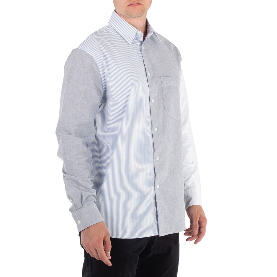 JW Anderson Classic Fit Patchwork Cotton Shirt - 5