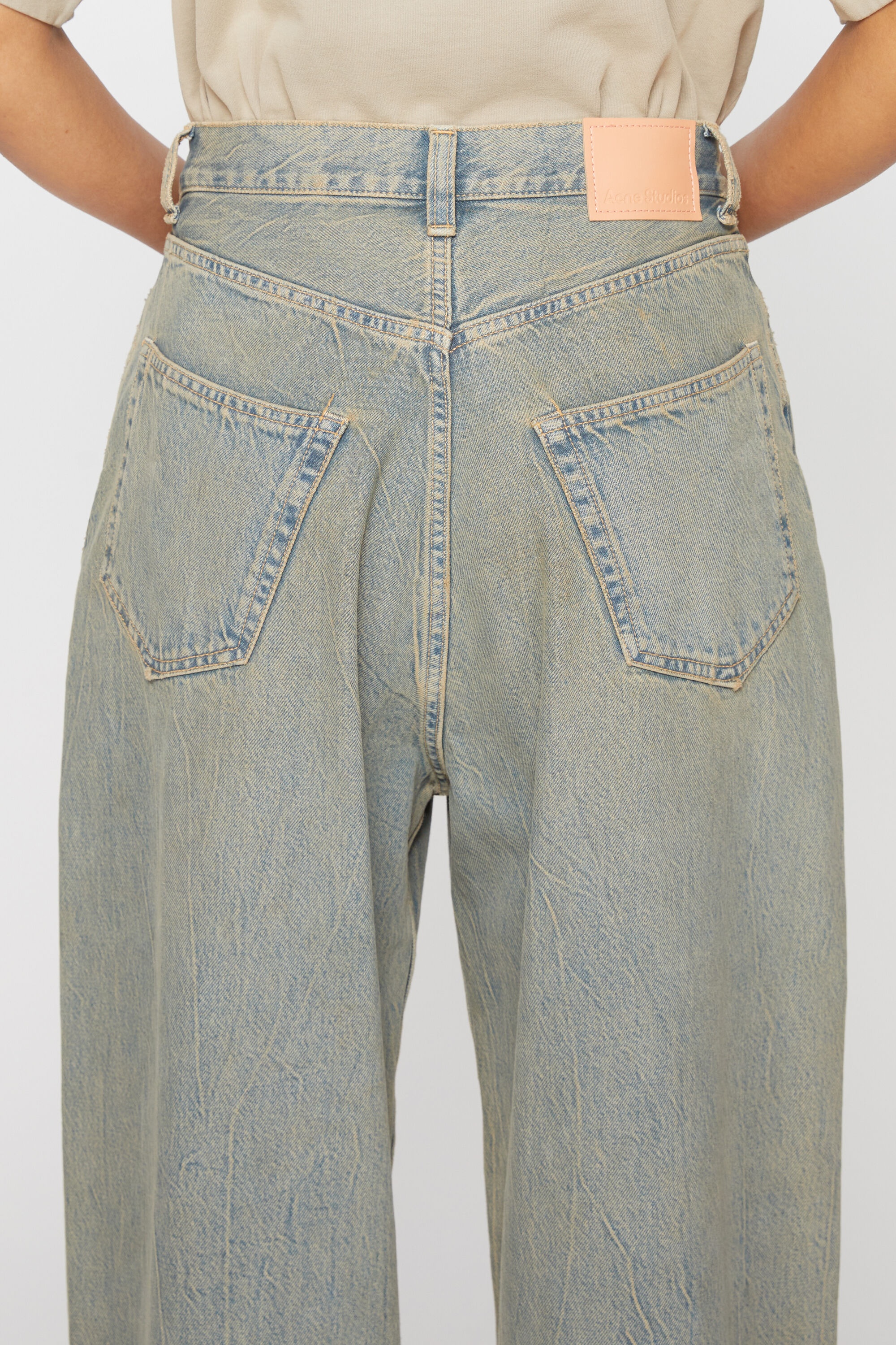 Acne Studios Super baggy fit jeans - 2023F - Blue/beige