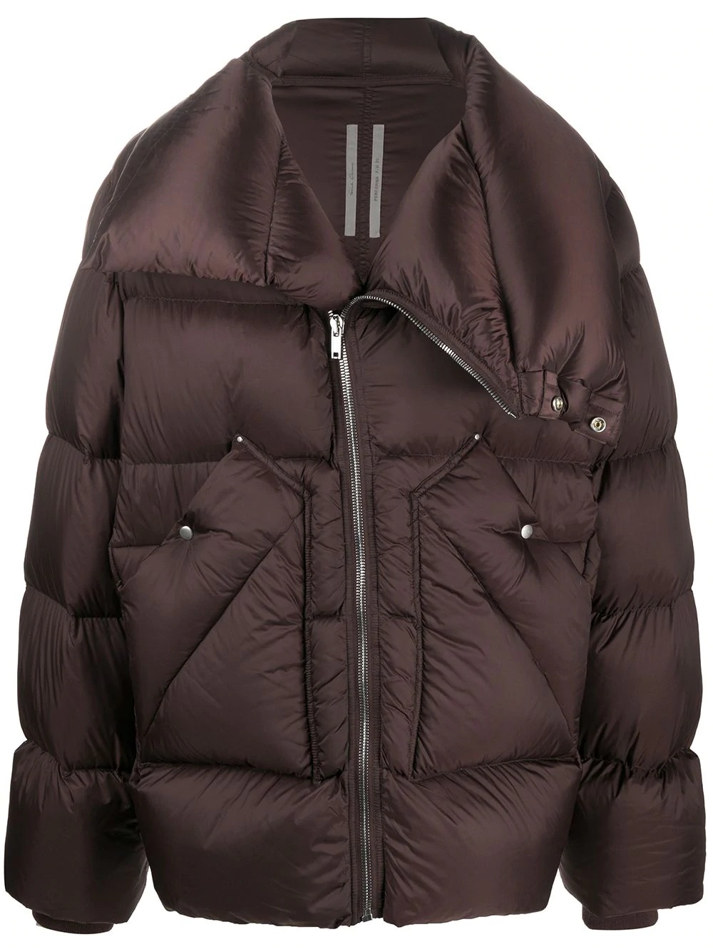 zipped padded coat - 1