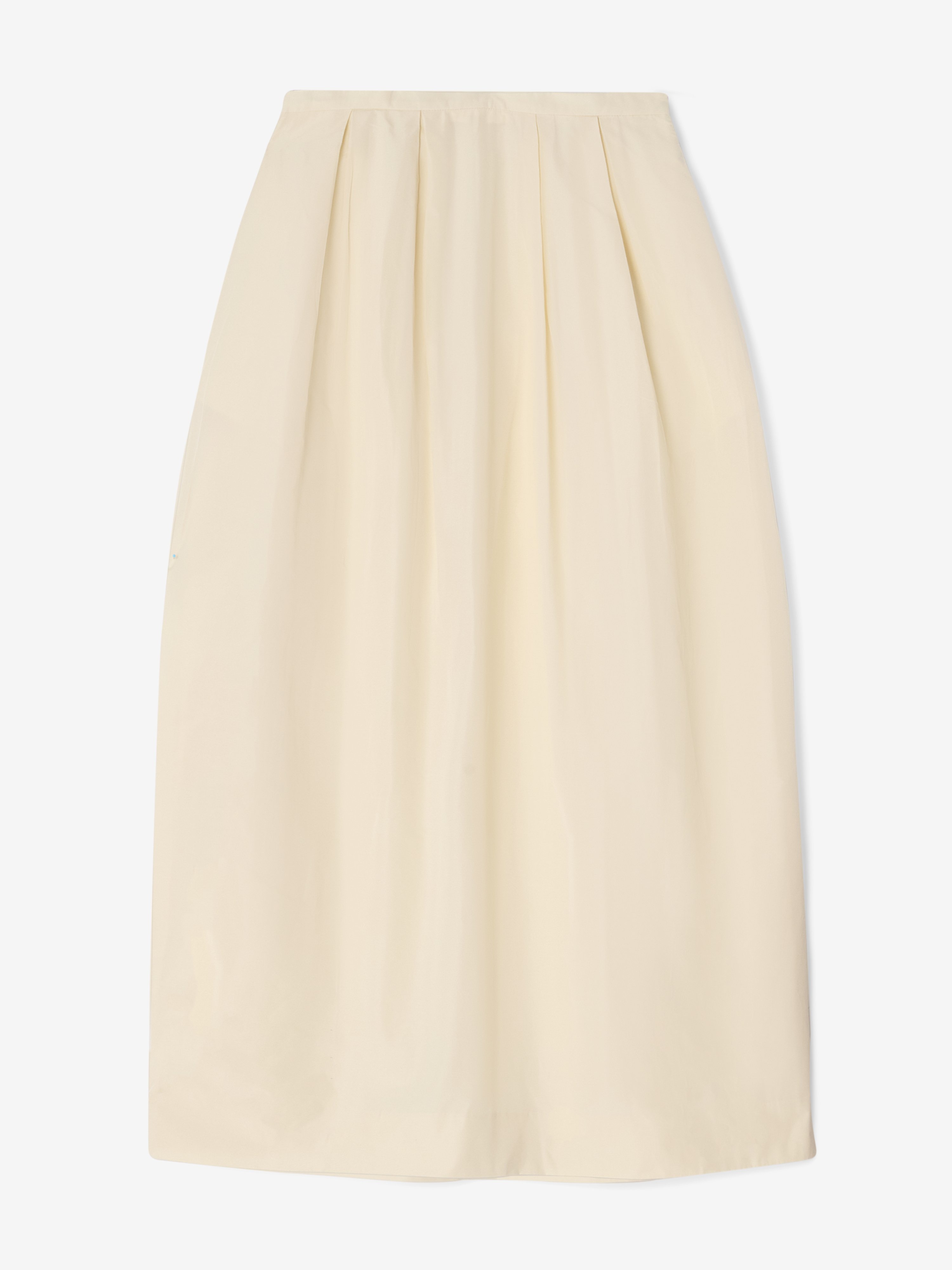 Curved pleated skirt - 5
