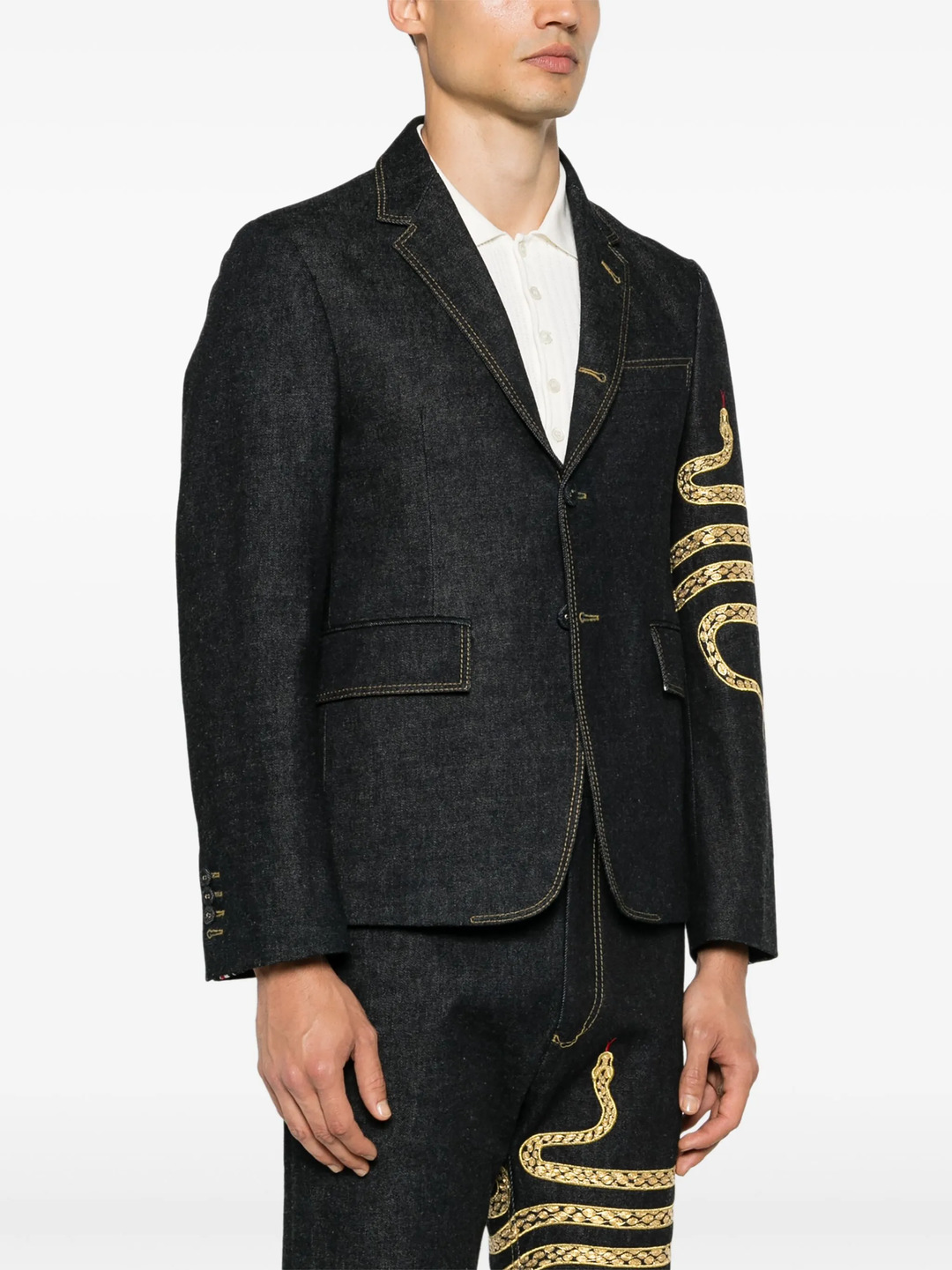 Lunar New Year Denim Sportcoat - 3