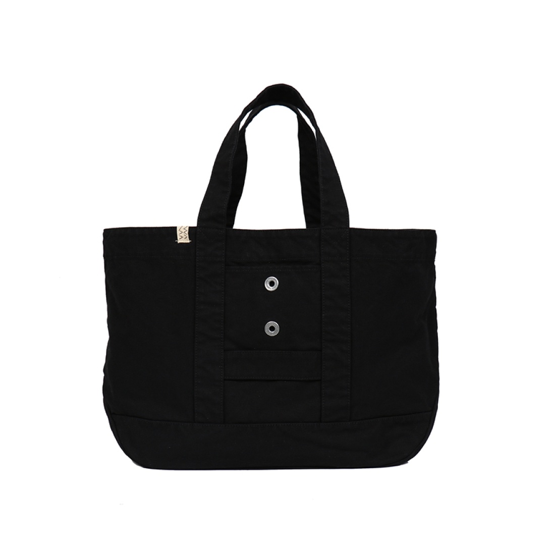 HOMER TOTE CANVAS L BLACK - 1