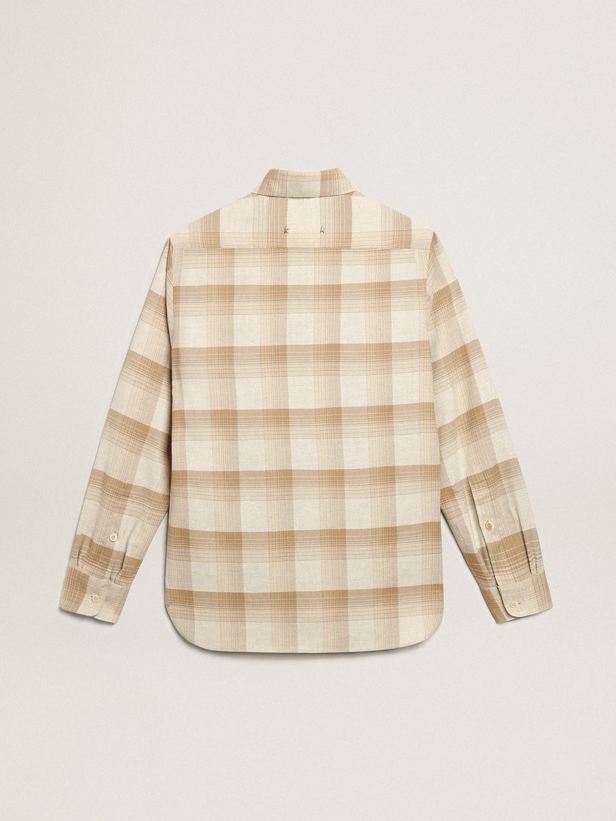 Pepper and dark sand slim-fit shirt - 6