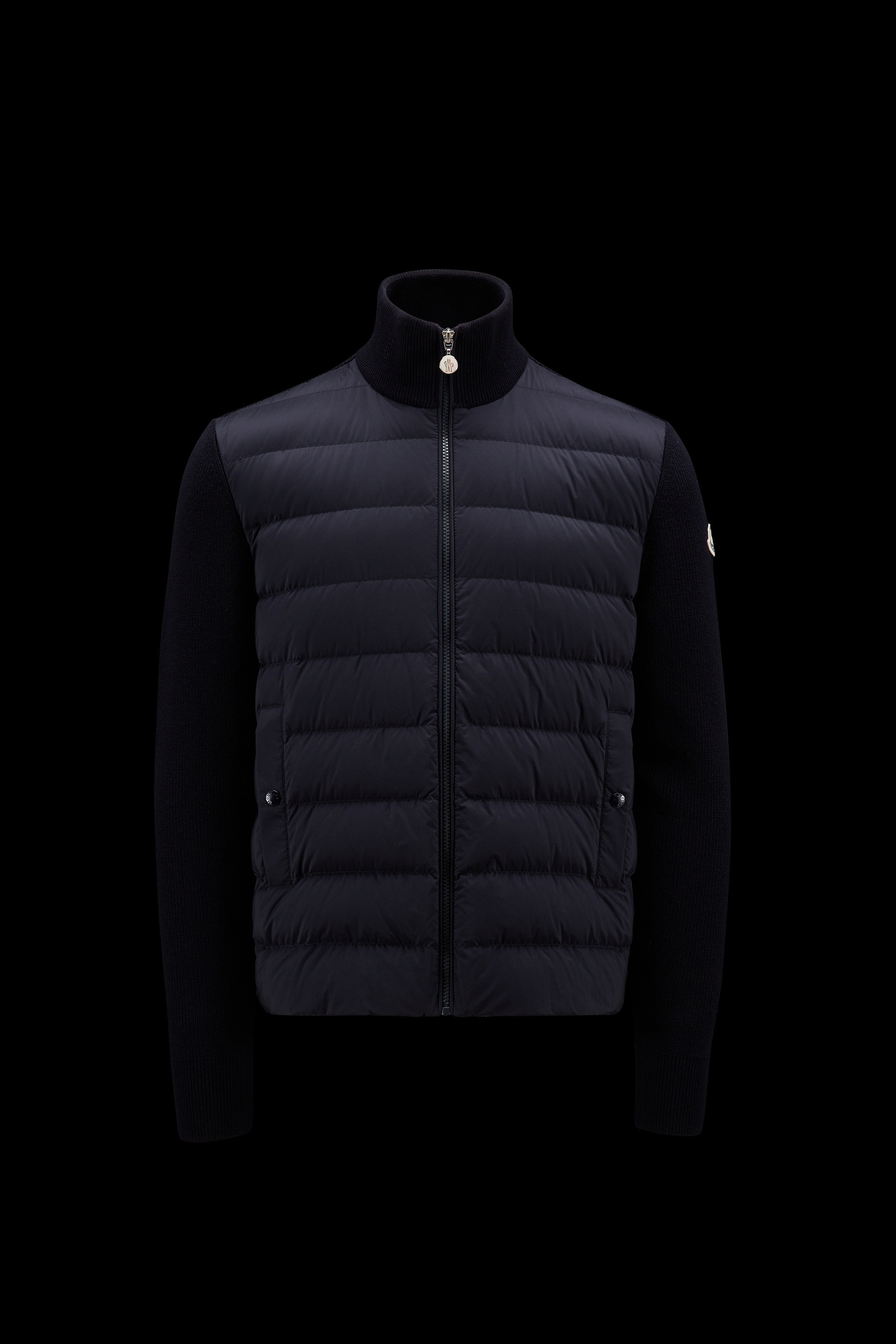 Padded Wool Cardigan - 1