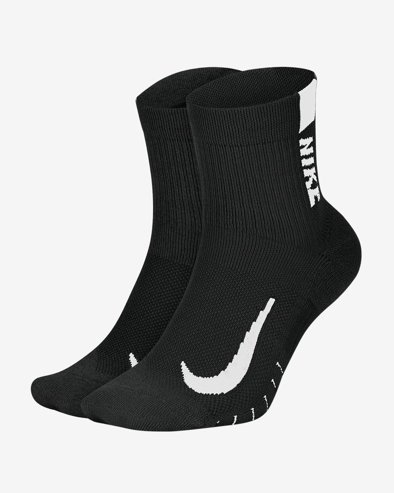 Nike Multiplier Running Ankle Socks (2 Pair) 1