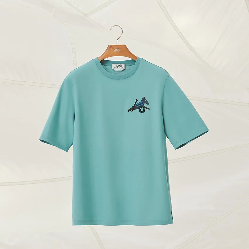 Leather detail t-shirt - 4