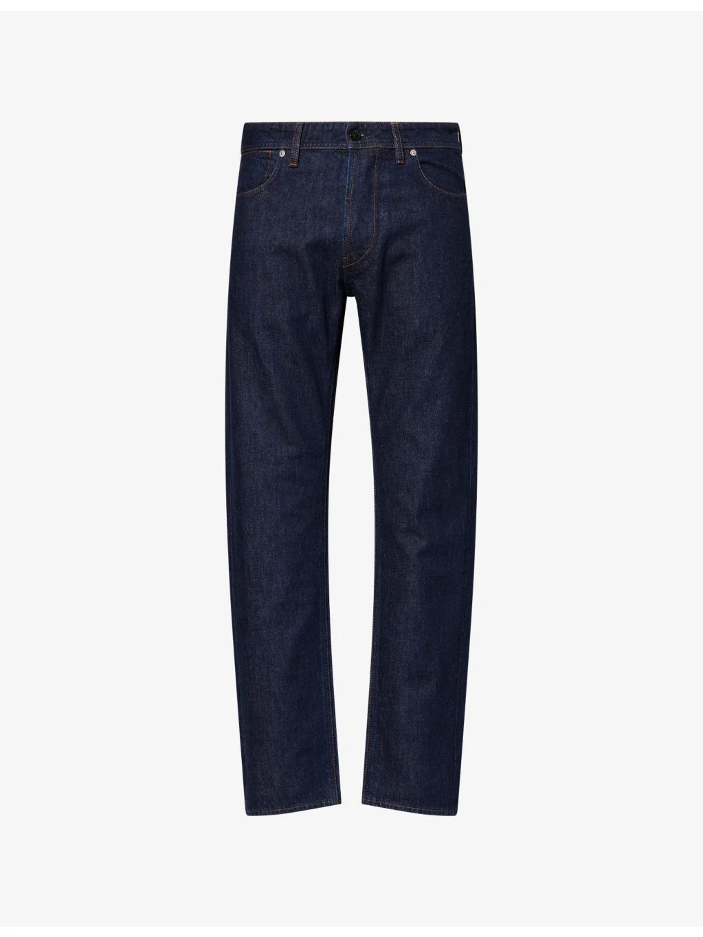 Logo-Patch Straight-Leg Denim Jeans - 1