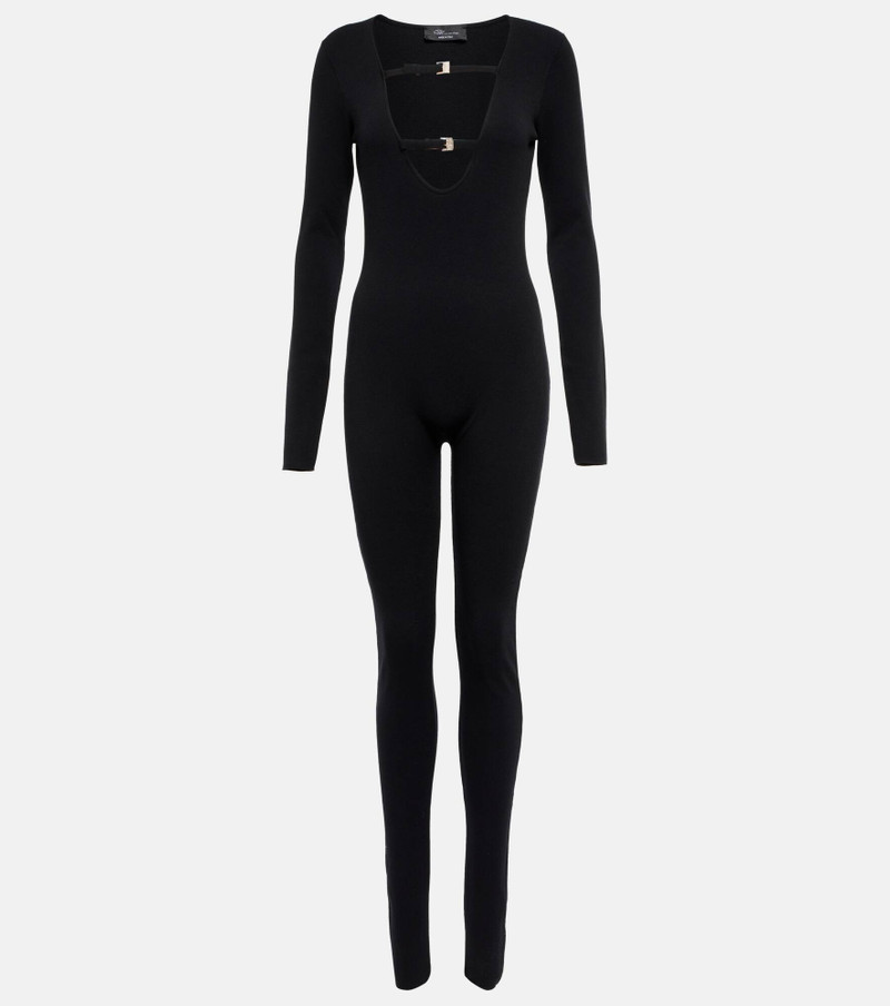 Jessie V-neck crêpe jumpsuit - 1
