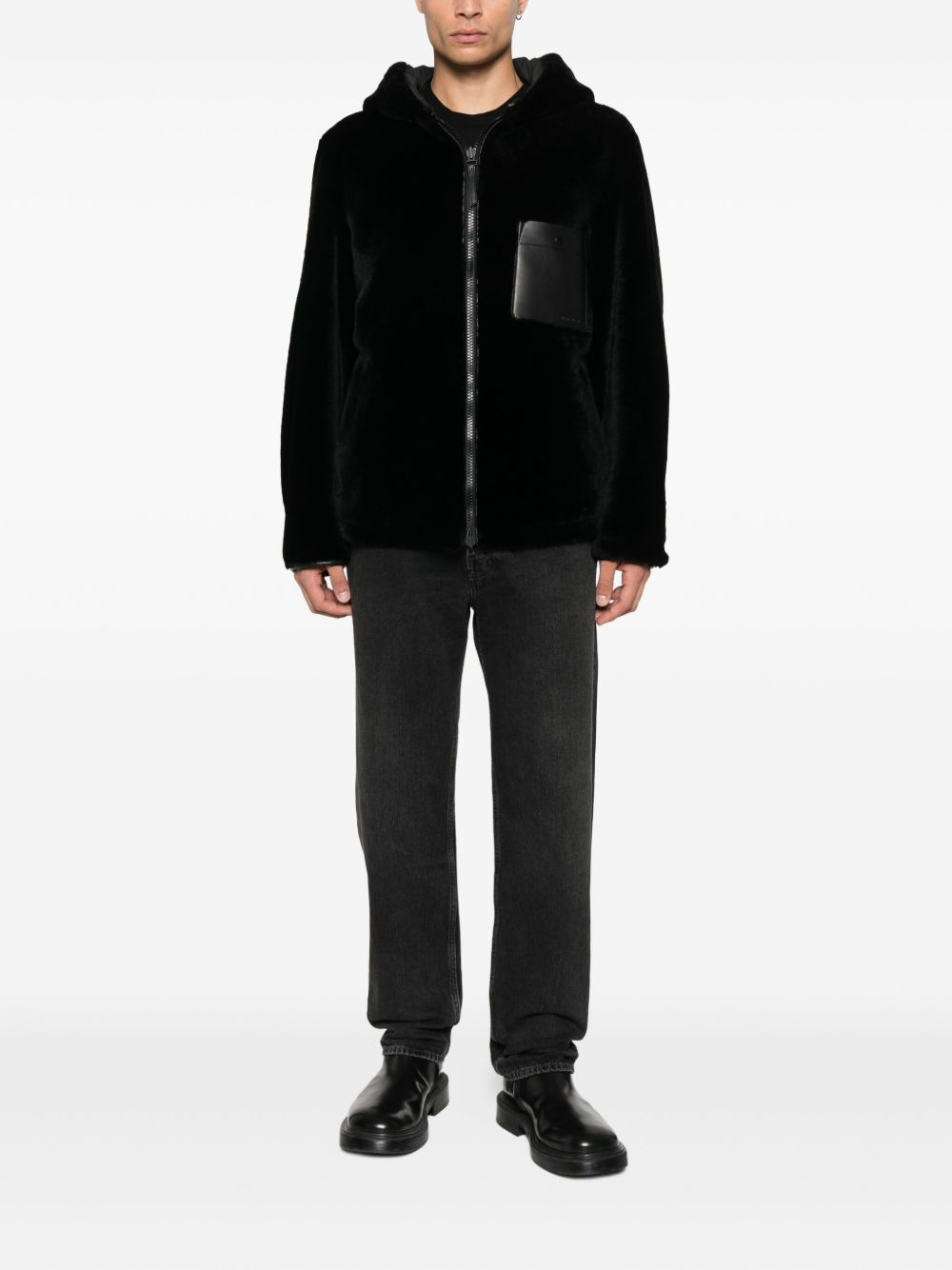 hooded reversible jacket - 2